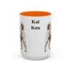 15oz Kai Ken Mug, Orange, front view