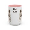 15oz Kai Ken Mug, Pink, front view