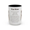 15oz Kai Ken Mug, Black, front view