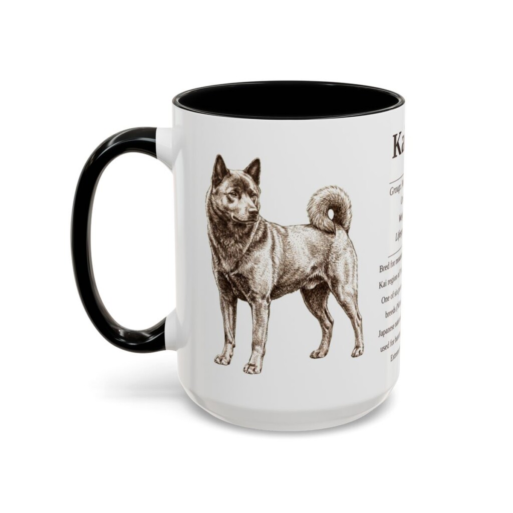 15oz Kai Ken Mug, Black, left side view