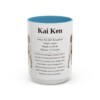 15oz Kai Ken Mug, Light Blue, front view