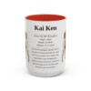 15oz Kai Ken Mug, Red, front view