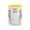 15oz Kai Ken Mug, Yellow, front view