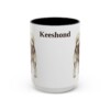 15oz-keeshond-mug-black-front 15oz Keeshond Mug, Black, front view