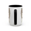 15oz Funny Keeshond Mug, Black, back view