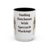 15oz Funny Keeshond Mug, Black, front view