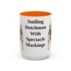 15oz Funny Keeshond Mug, Orange, front view