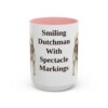15oz Funny Keeshond Mug, Pink, front view