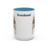 15oz-keeshond-mug-light-blue 15oz Keeshond Mug, Light Blue, front view