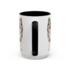 15oz Keeshond Dog Mom Mug, Black, back view