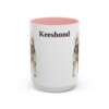 15oz-keeshond-mug-pink 15oz Keeshond Mug, Pink, front view