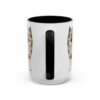 15oz Keeshond Mug, Black, back view