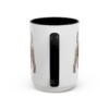 15oz Funny Kerry Blue Terrier Mug, Black, back view