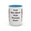 15oz Funny Kerry Blue Terrier Mug, Light Blue, front view