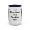 15oz Funny Kerry Blue Terrier Mug, Navy, front view