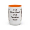 15oz Funny Kerry Blue Terrier Mug, Orange, front view