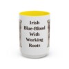 15oz Funny Kerry Blue Terrier Mug, Yellow, front view