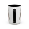 15oz Kerry Blue Terrier Latin Mug, Black, back view