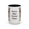 15oz-kerry-blue-terrier-mug-mom-black-front 15oz Kerry Blue Terrier Dog Mom Mug, Black, front view