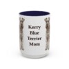 15oz-kerry-blue-terrier-mug-mom-navy 15oz Kerry Blue Terrier Dog Mom Mug, Navy, front view
