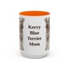 15oz-kerry-blue-terrier-mug-mom-orange 15oz Kerry Blue Terrier Dog Mom Mug, Orange, front view