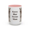 15oz-kerry-blue-terrier-mug-mom-pink 15oz Kerry Blue Terrier Dog Mom Mug, Pink, front view