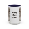 15oz Kerry Blue Terrier Mug, Navy, front view