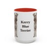 15oz Kerry Blue Terrier Mug, Red, front view