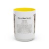 15oz Kerry Blue Terrier Mug, Yellow, front view