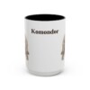 15oz Komondor Mug, Black, front view