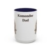 15oz Komondor Dog Dad Mug, Navy, front view