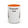 15oz Komondor Dog Dad Mug, Orange, front view