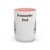 15oz Komondor Dog Dad Mug, Pink, front view
