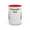 15oz Komondor Dog Dad Mug, Red, front view