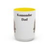 15oz Komondor Dog Dad Mug, Yellow, front view