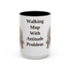 15oz Funny Komondor Mug, Black, front view