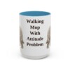 15oz Funny Komondor Mug, Light Blue, front view
