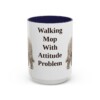 15oz Funny Komondor Mug, Navy, front view