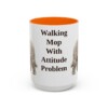 15oz Funny Komondor Mug, Orange, front view