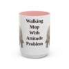 15oz Funny Komondor Mug, Pink, front view