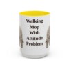 15oz Funny Komondor Mug, Yellow, front view