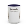 15oz Komondor Latin Mug, Navy, front view