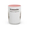 15oz Komondor Latin Mug, Pink, front view