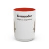 15oz Komondor Latin Mug, Red, front view