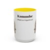 15oz Komondor Latin Mug, Yellow, front view