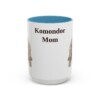 15oz Komondor Dog Mom Mug, Light Blue, front view