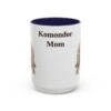 15oz Komondor Dog Mom Mug, Navy, front view