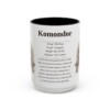 15oz Komondor Mug, Black, front view