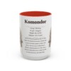15oz Komondor Mug, Red, front view