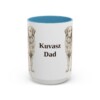 15oz Kuvasz Dog Dad Mug, Light Blue, front view